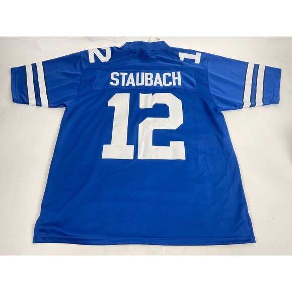 Mitchell & Ness 1975 Roger Staubach Dallas Cowboys Jersey Adult Sz 52 XLBlue NWT - Picture 6 of 12